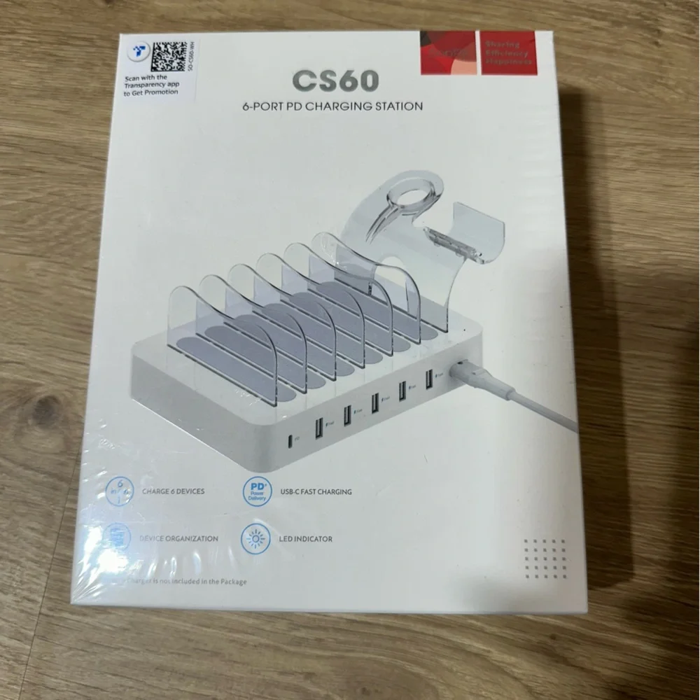 CS60 6-Port PD Charging Station - White
